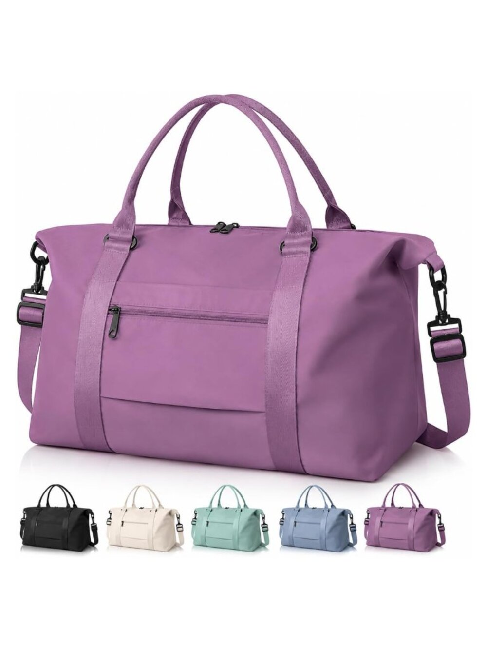 Travel Duffle Bag Carry On Weekender Tote with Trolley Sleeve